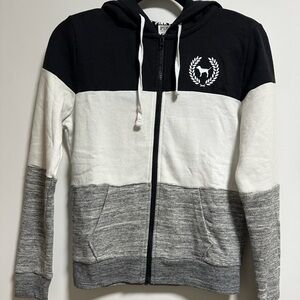 Victoria's Secret Black, White, and Gray Hoodie